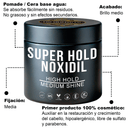 The Shaving Co. Super Hold Pomade con Noxidil. Cera de Cabello Super Hold Noxidil - H2. 130 gr