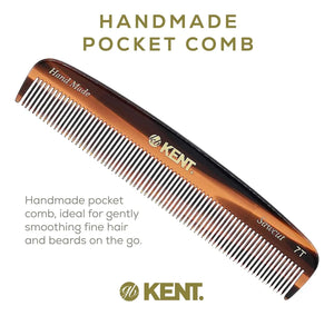 Kent Peine 7T Hecho A Mano Para Cabello Unisex. Color Carey