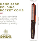 Kent 82 T Peine De Bolsillo Plegable Corte Fino Hecho A Mano