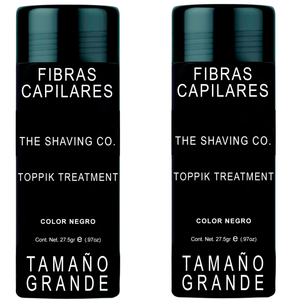 Kit X 2 The Shaving Co. Toppik Treatment Calvicie Fibras Capilares Negro