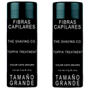 Kit de 2 The Shaving Co. Toppik Treatment Calvicie Fibras Capilares Cafe Oscuro