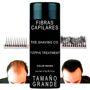 The Shaving Co. Toppik Treatment Cubre Calvicie Fibras Capilares Negro