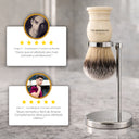 The Shaving Co. WITHE MARFIL BRUSH AND STAND