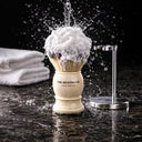 The Shaving Co. WITHE MARFIL BRUSH AND STAND