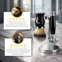 Traditional Black Set de Afeitado The Shaving Co. (3 Piezas)