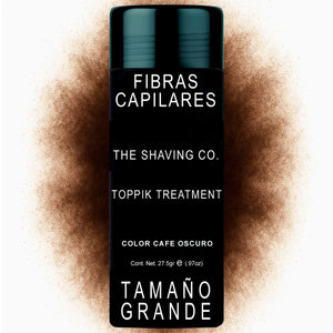 The Shaving Co. Toppik Treatment Cubre Calvicie Fibras Capilares Cafe Oscuro