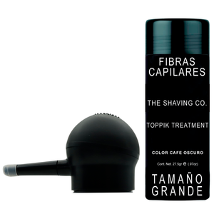 Set The Shaving Co. Toppik Treatment Fibras Capilares Cafe Oscuro y Atomizador