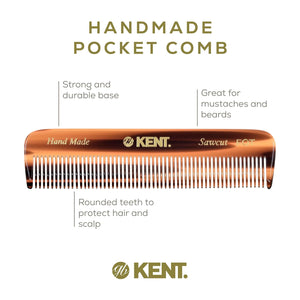Kent Peine FOT Hecho A Mano Para Cabello Unisex. Color Carey