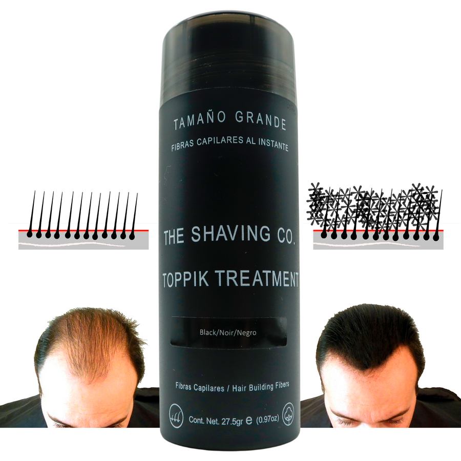 Kit X 2 The Shaving Co Toppik Calvicie Fibras Capilares Negro