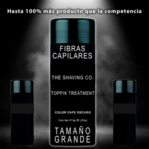 The Shaving Co. Toppik Treatment Cubre Calvicie Fibras Capilares Cafe Oscuro