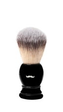 The Shaving Co. BLACK BRUSH AND STAND (Brocha Negra y Base Metal)