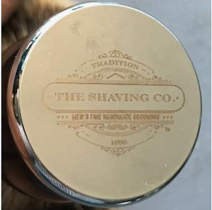 The Shaving Co. SILVER BRUSH AND STAND